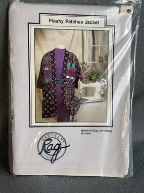 Misses Flashy Patches Jacket Sewing Pattern Size 6-8-10-12-14-16-18-20 Uncut